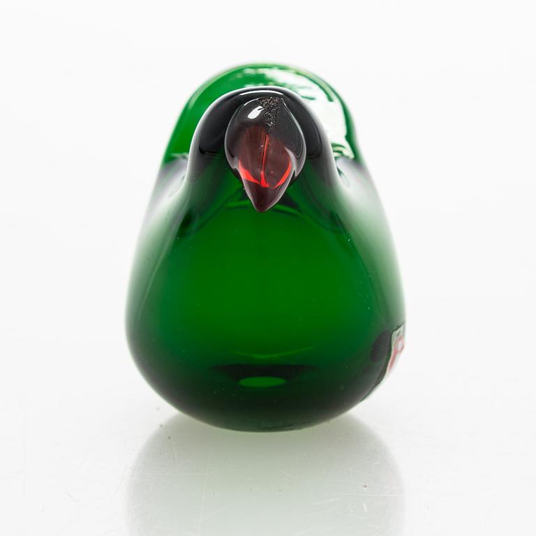 Oiva Toikka, glass bird signed Oiva Toikka Nuutajärvi Notsjö. 1972-78.