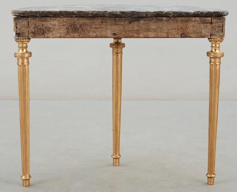 KONSOLBORD, gustavianskt stockholmsarbete, Pehr Ljungs art, 1700-talets slut.