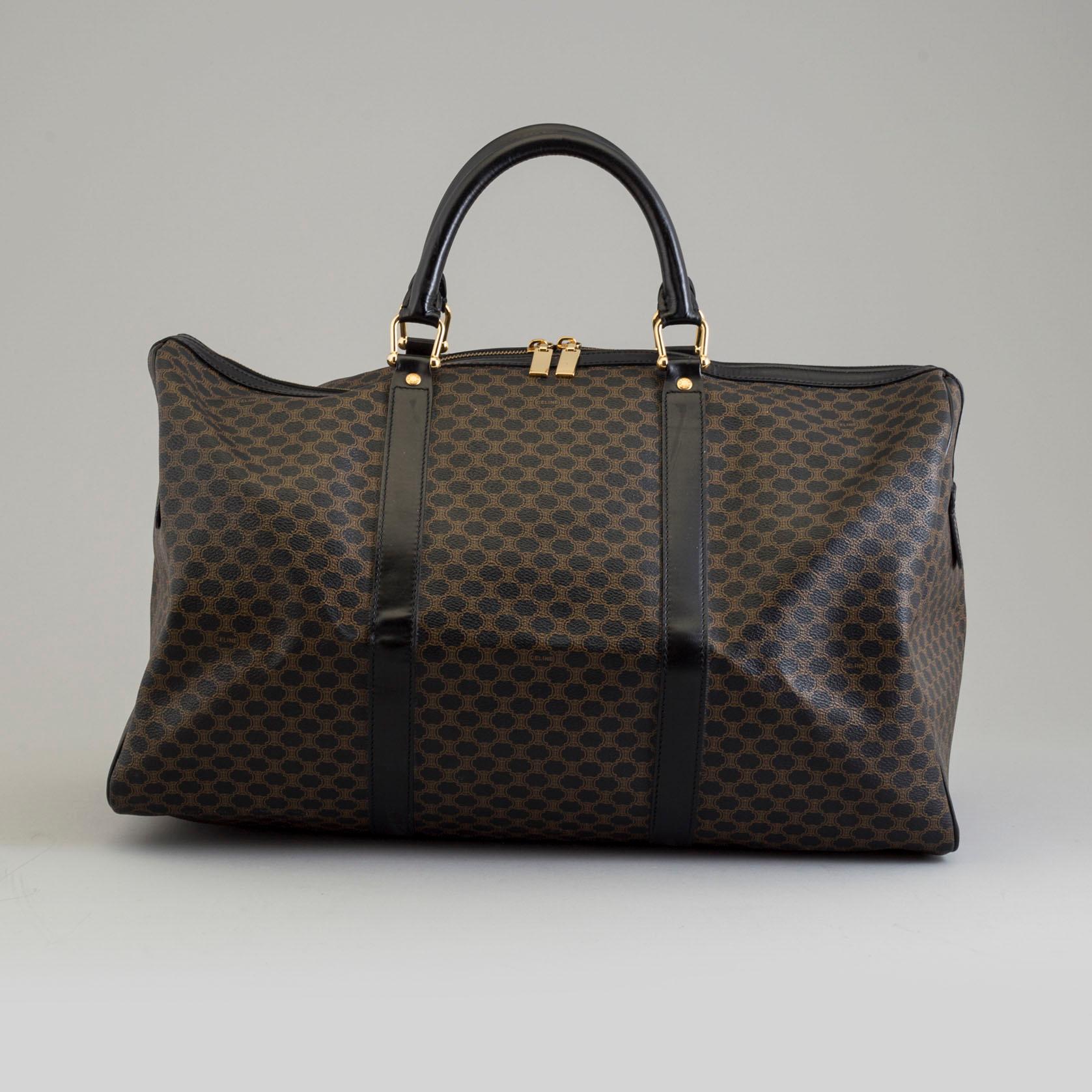 a CÉLINE weekend bag.