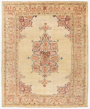 Matta, antik Ziegler Mahal, Sultanabad området, Västra Persien. ca 360 x 300 cm.