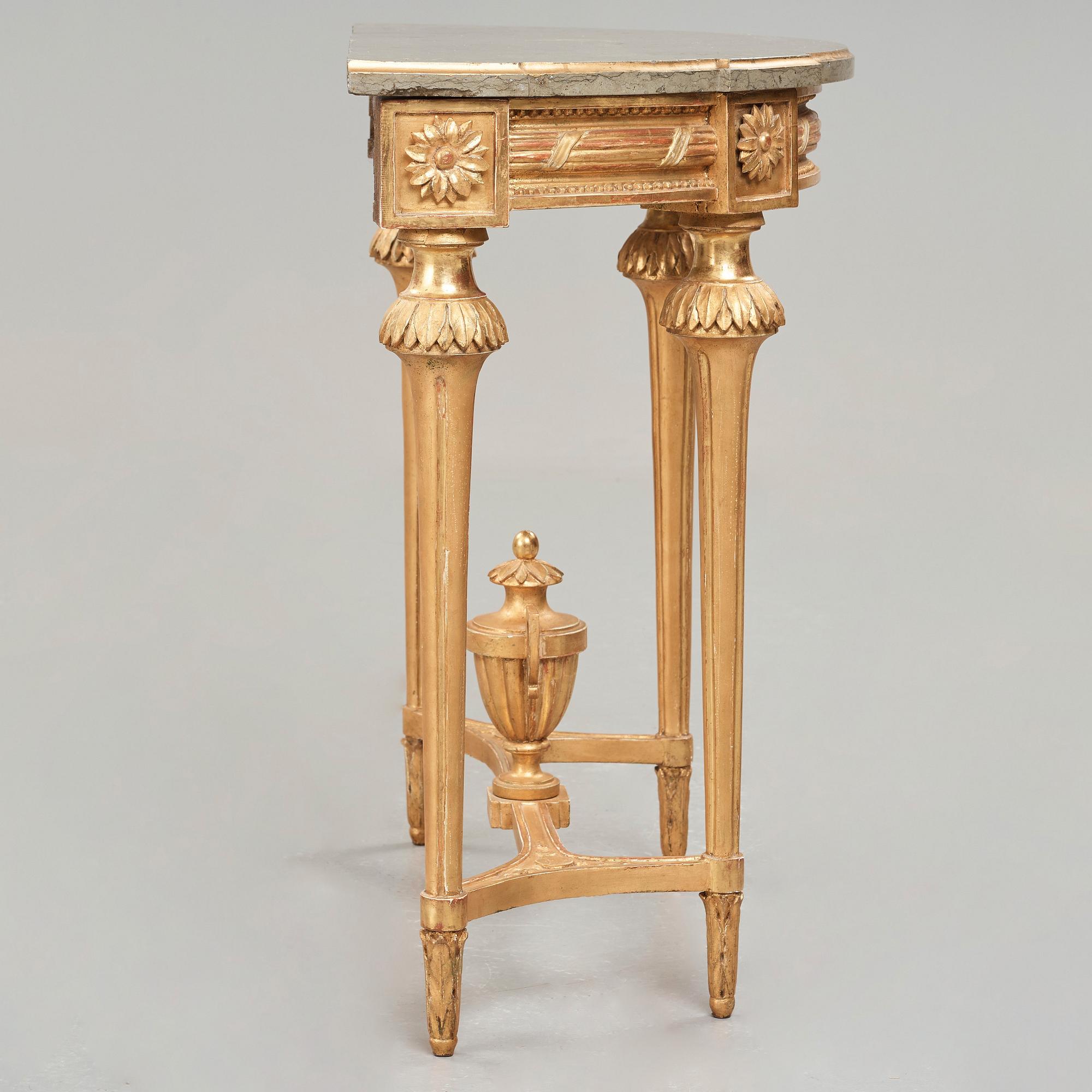 KONSOLBORD, gustavianskt stockholmsarbete, 1700-talets slut.