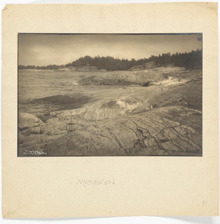HENRY B. GOODWIN, 2 signed gelatin silver prints with motif from Mysingen.