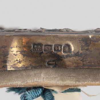 Icon, with a silver cover, Kalina Rjalokow, Novgorod, Russia 1862.