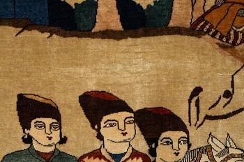 Matta, Antik Keshan, sk Motachem, ca 197 x 143 cm.