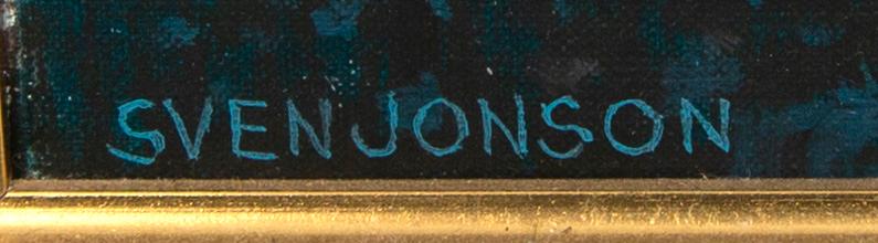 Sven Jonson, a signed oil on canvas.