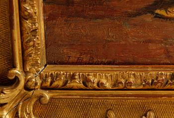 JOSEPH MOSELEY BARBER, olja på duk, sign.