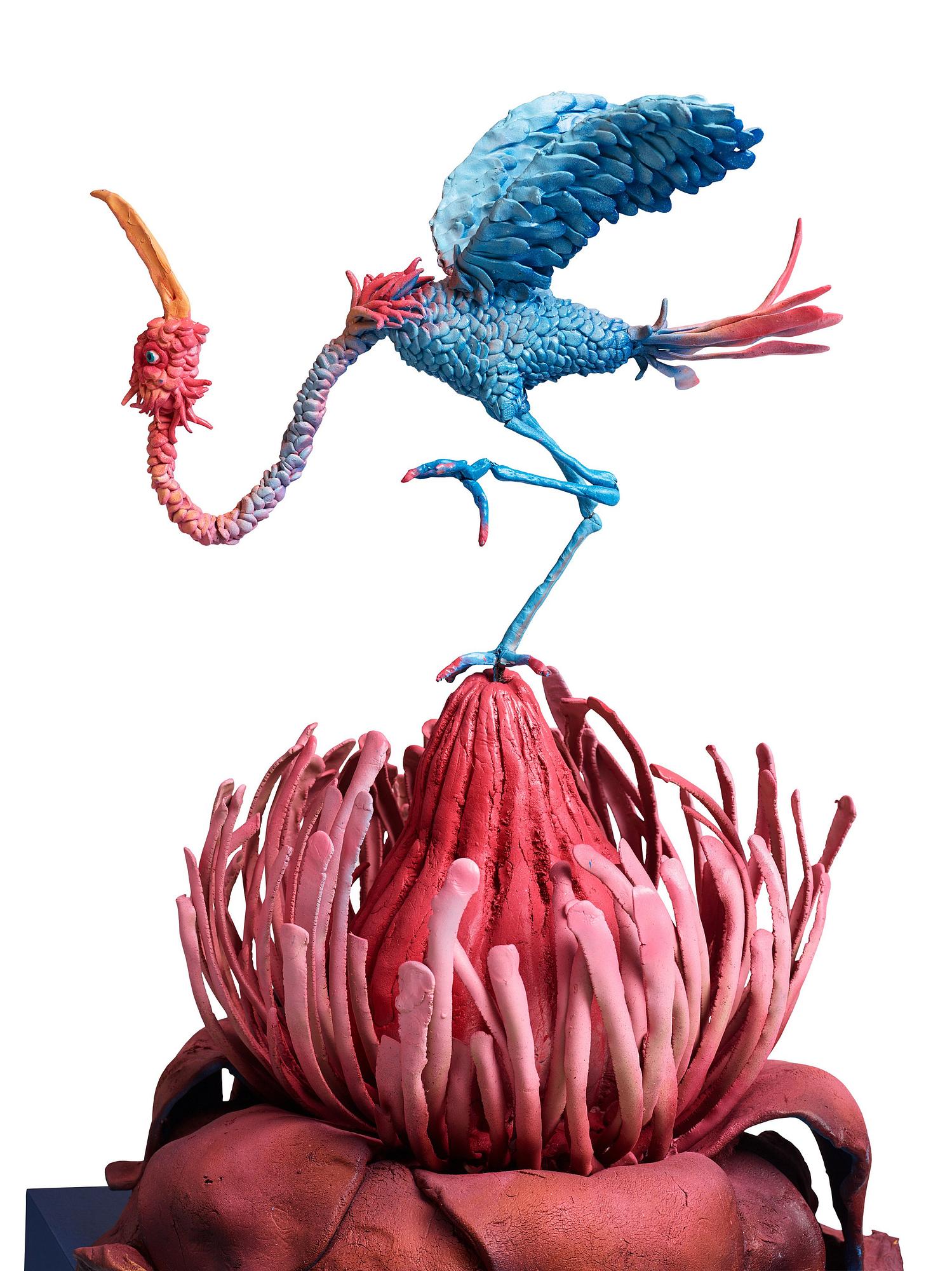 Nathalie Djurberg & Hans Berg, "One Last Trip to the Underworld (Strawberry Red and Blue)".
