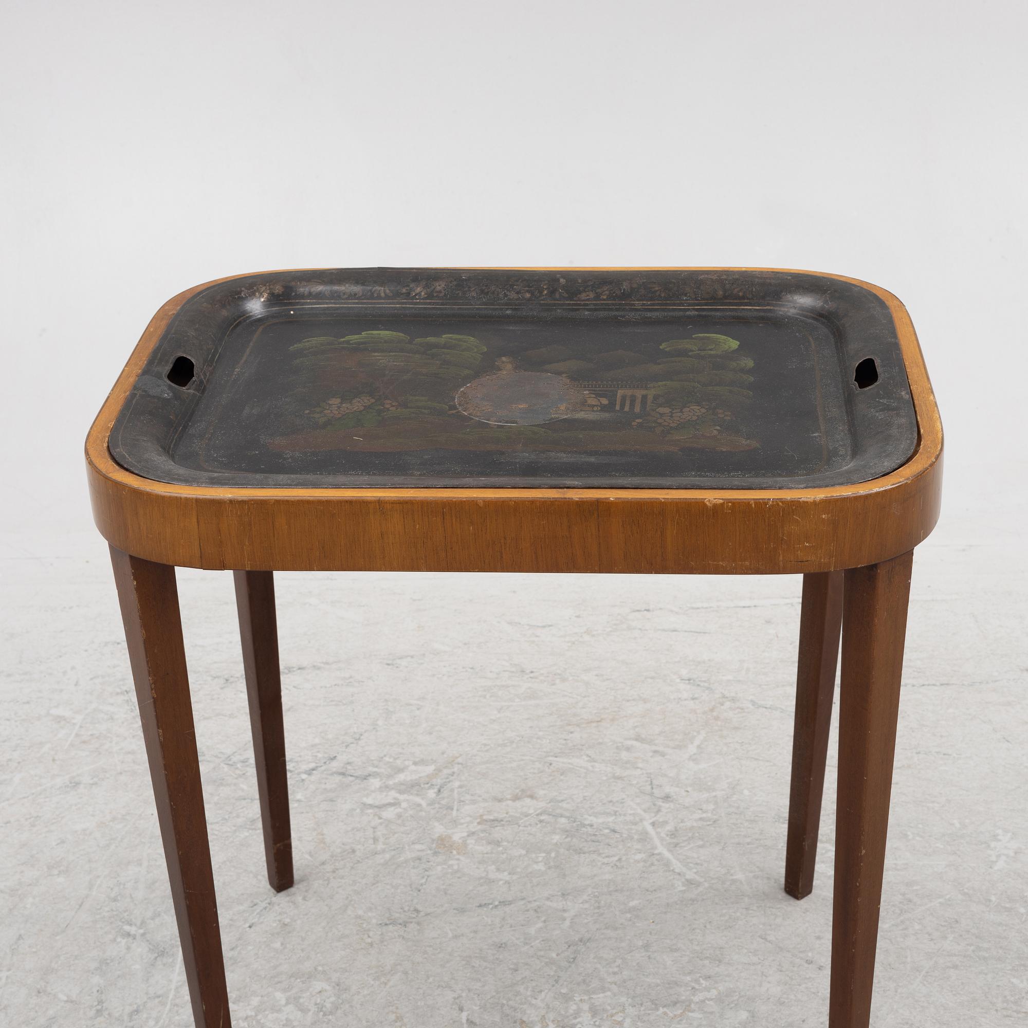 Tray table, early 20th century.
