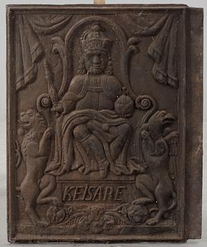 SÄTTUGNSPLATTA, gjutjärn, 1700/1800-tal.