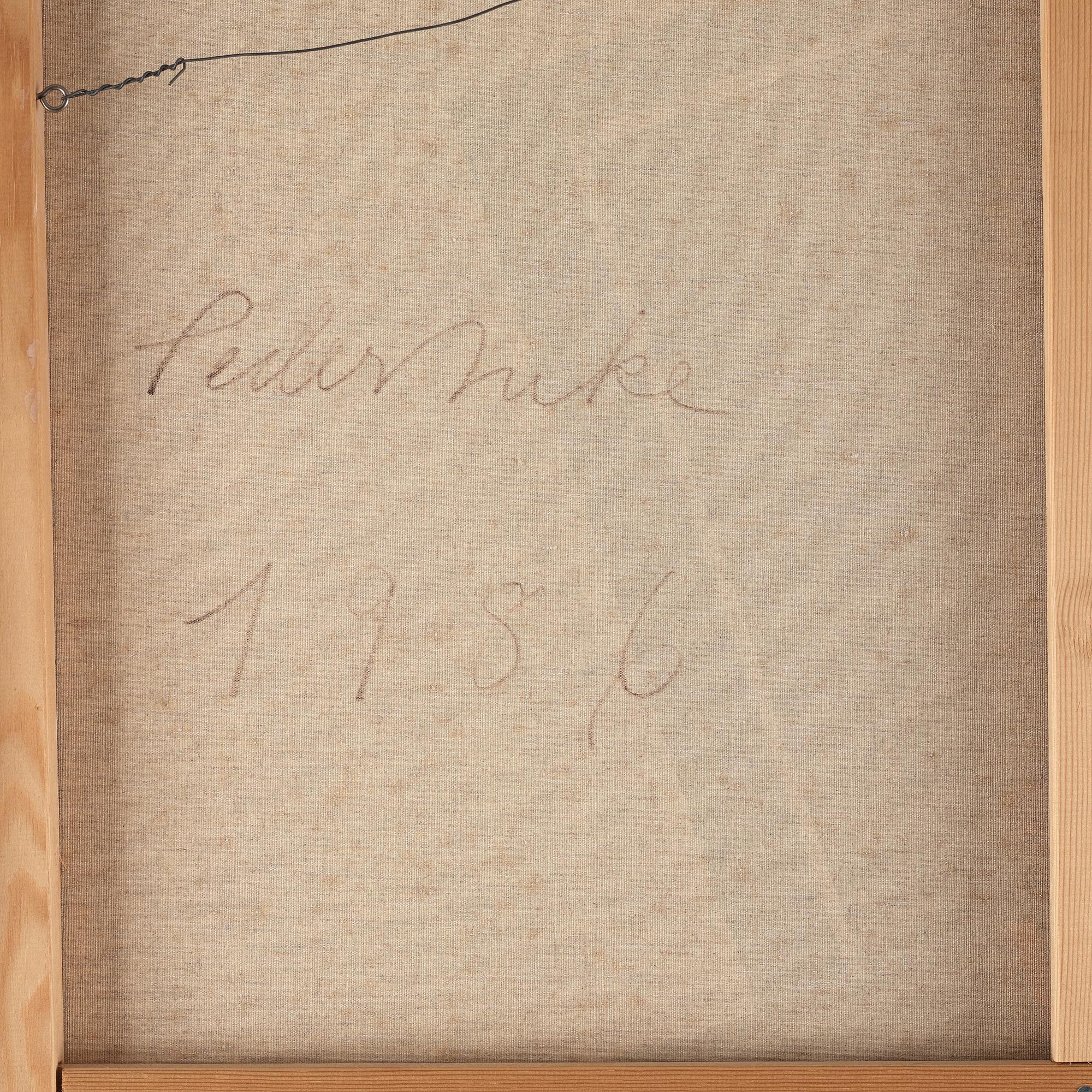 Peder Duke, oil on canvas, signed and dated 1986 on verso.