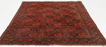 A carpet, semi-antique Afghan, approximately 300 x 221 cm.