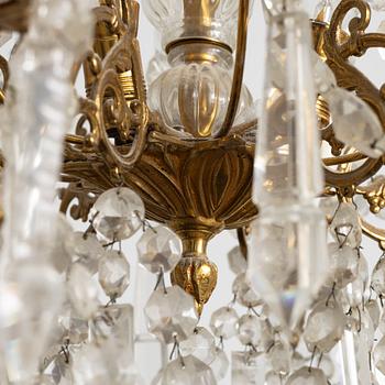 Chandelier, mid-20th century.
