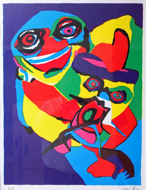 KAREL APPEL, färglitografi, sign o otydl dat, numr E.A.