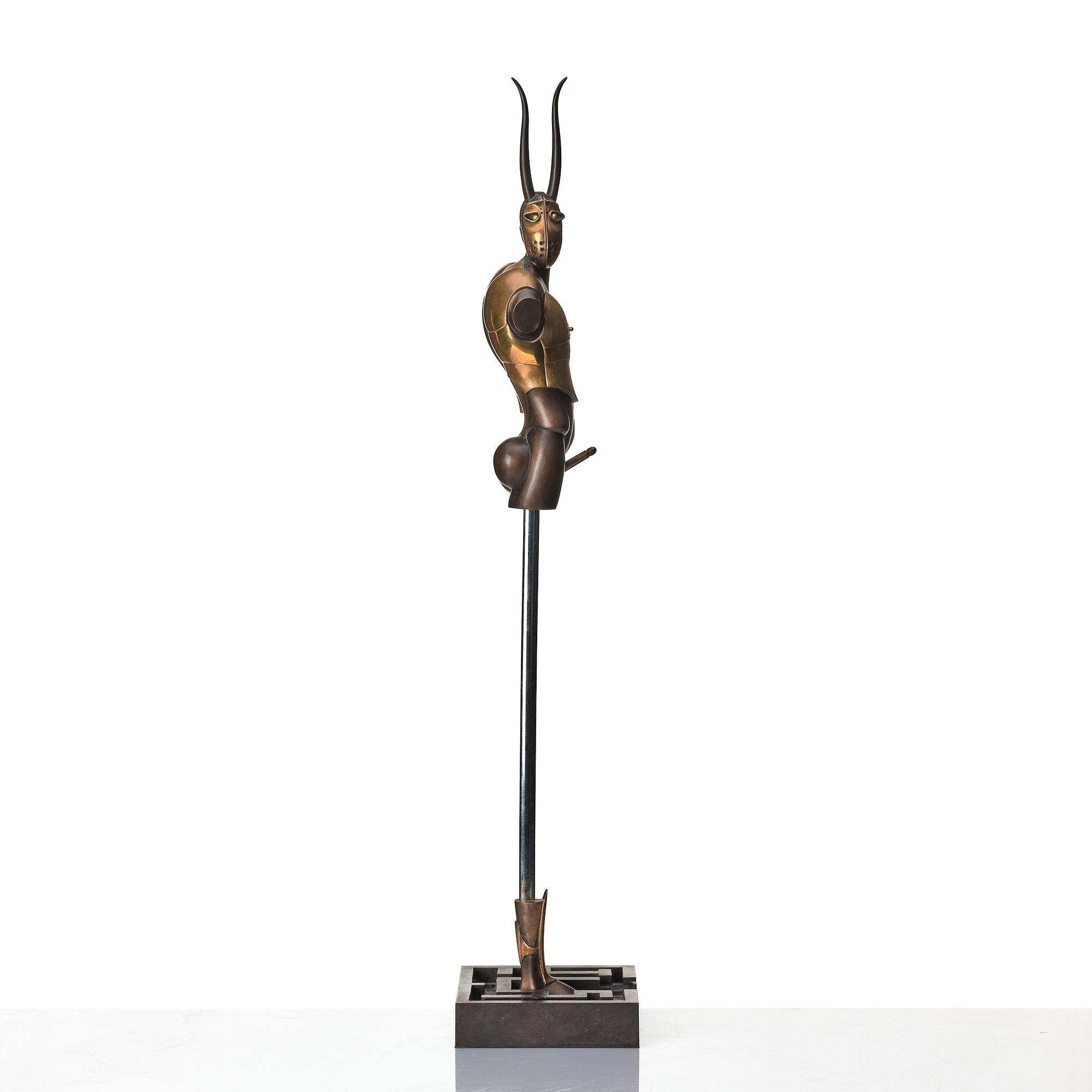 Paul Wunderlich, sculpture, copper, bronze and metal, Incised Wunderlich and numbered 448/2000.