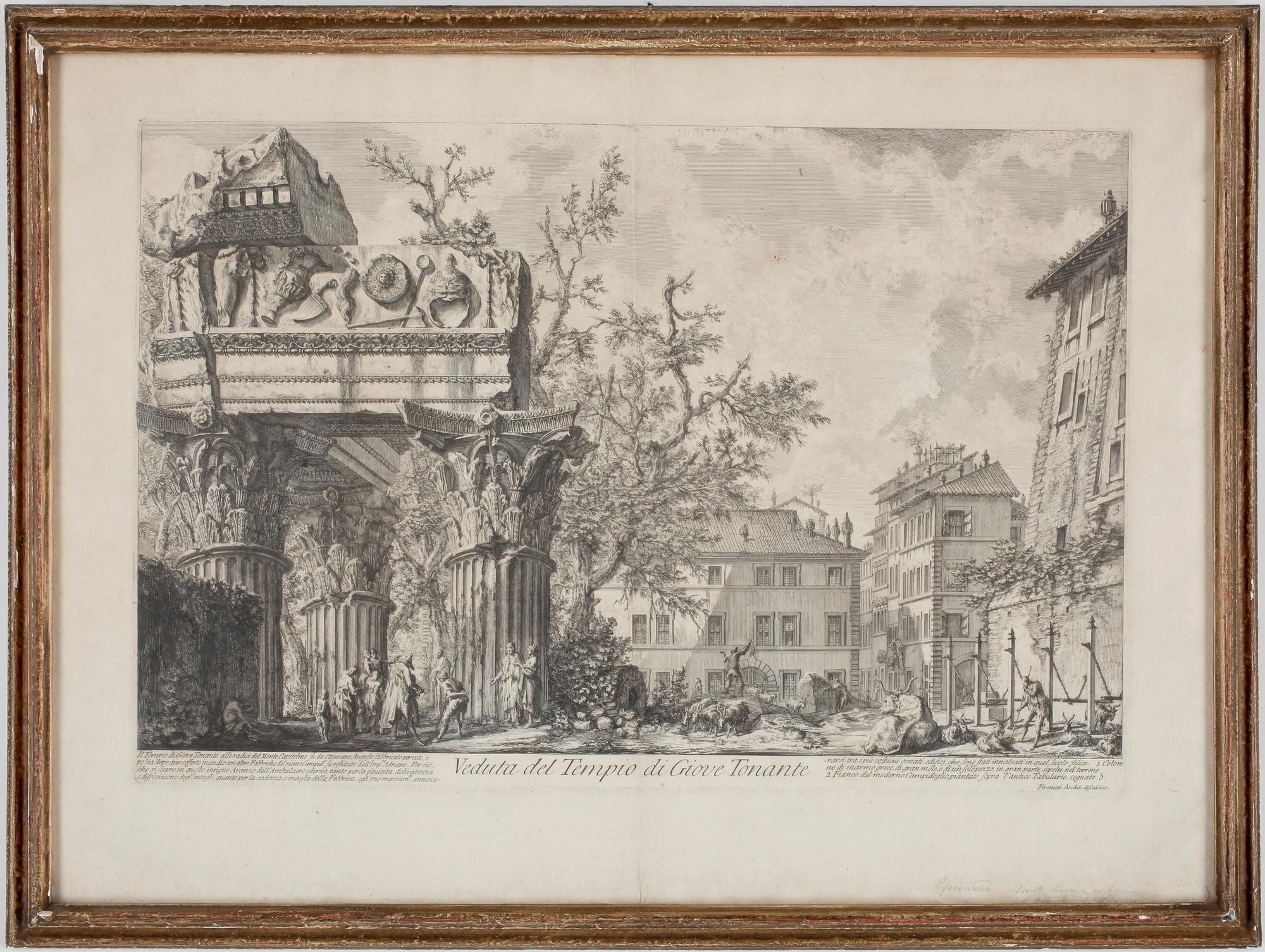 GIOVANNI BATTISTA PIRANESI, 2 st efter, etsningar, 17/1800-tal.