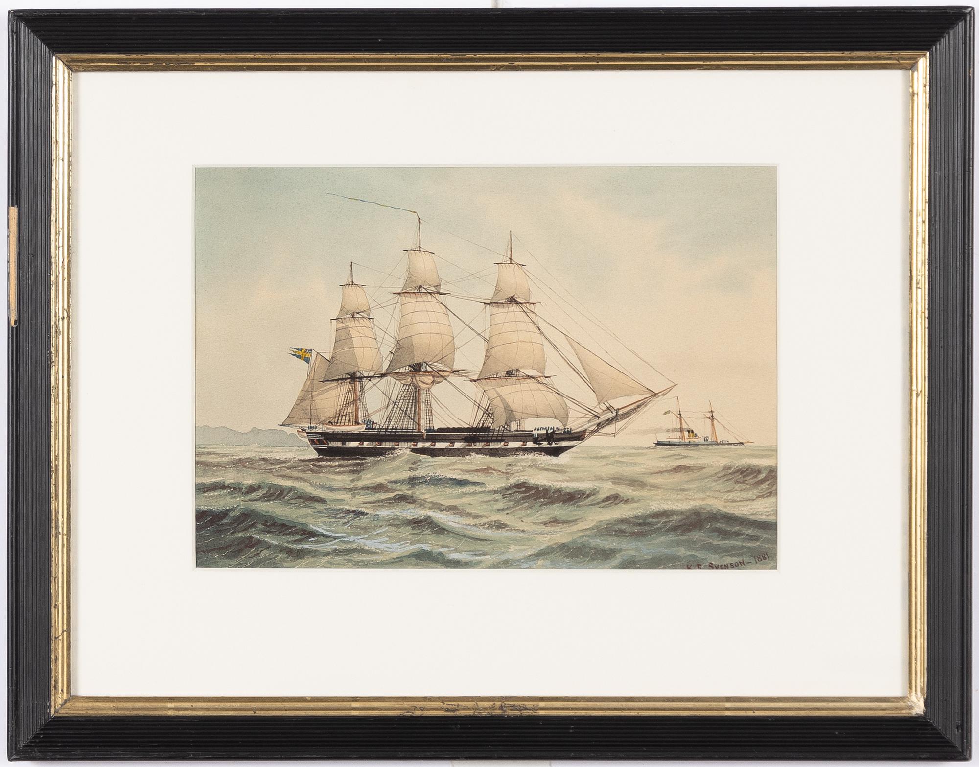 K. E. Svensson, Fregatten "Norrköping".