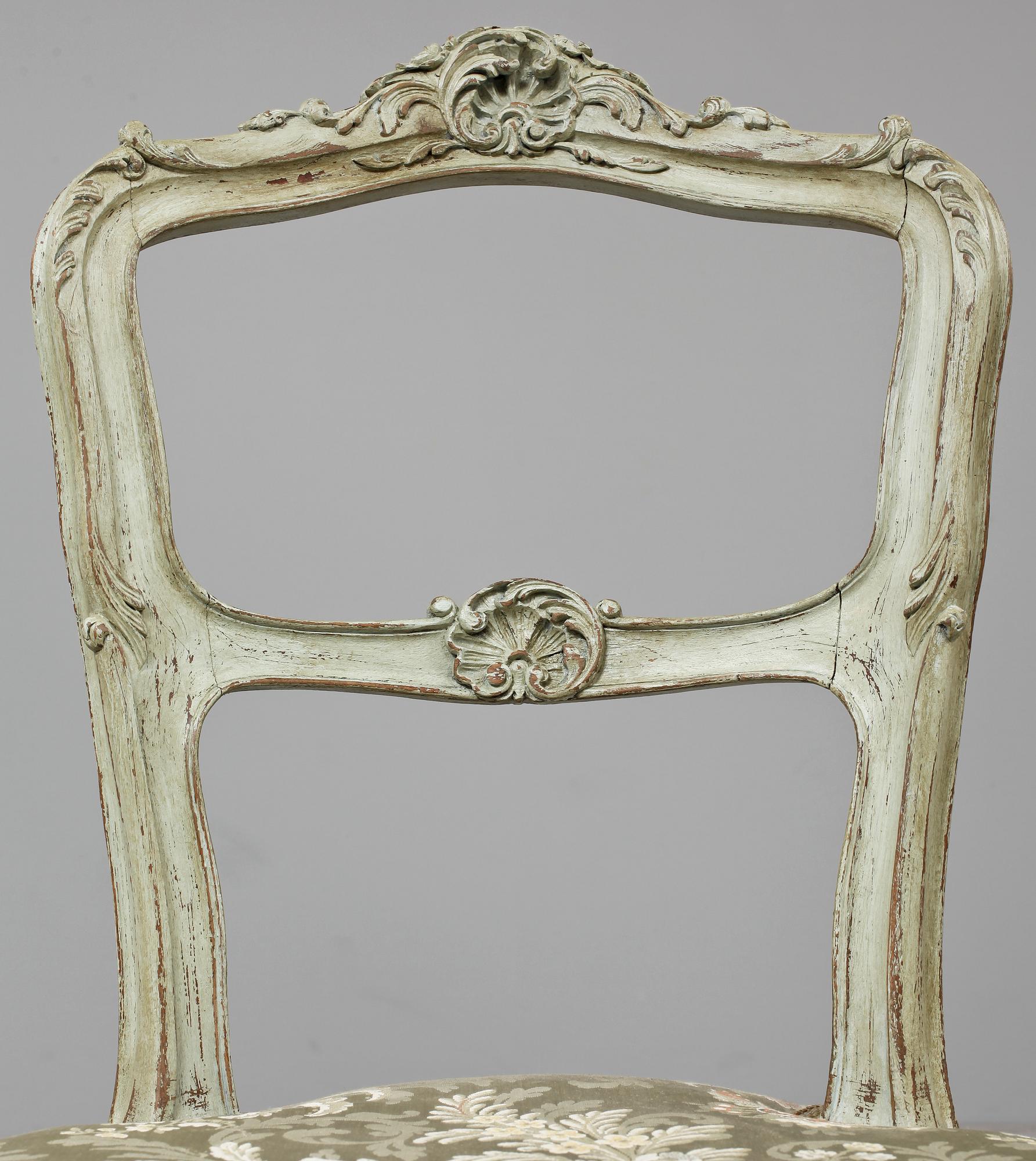 STOLAR, ett par, Louis XV-stil, 1800-talets andra hälft.