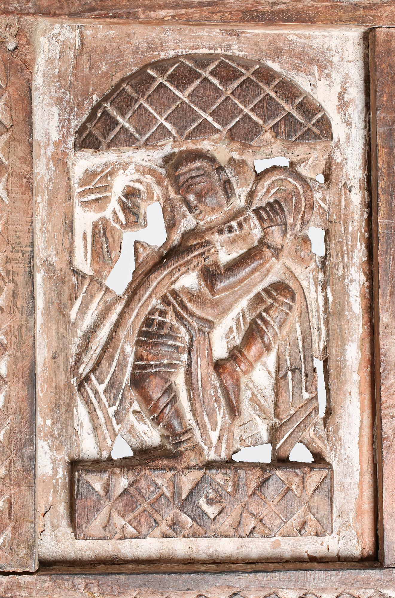 VÄGGRELIEF, trä, 1900-tal.