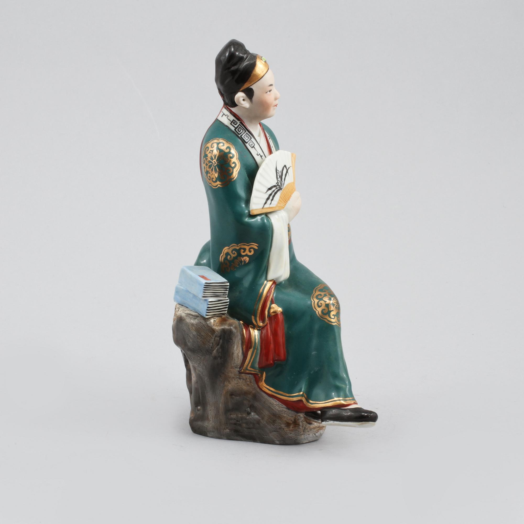 FIGURIN, porslin, Kina, modern tillverkning.