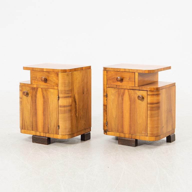 Sängbord ett par Art Deco 1900-talets första hälft.