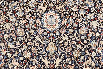 A Nain carpet, part silk, so-called 6 LAA, approx. 324 x 210 cm.