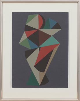 C GÖRAN KARLSSON, färgserigrafi, signerad CGK och numrerad 80/99.