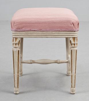TABURETT, gustavianskt provinsarbete, 1800-talets första hälft.