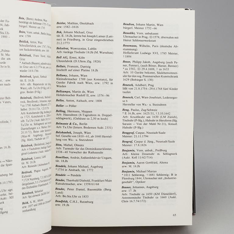 A set of 6 watch books.