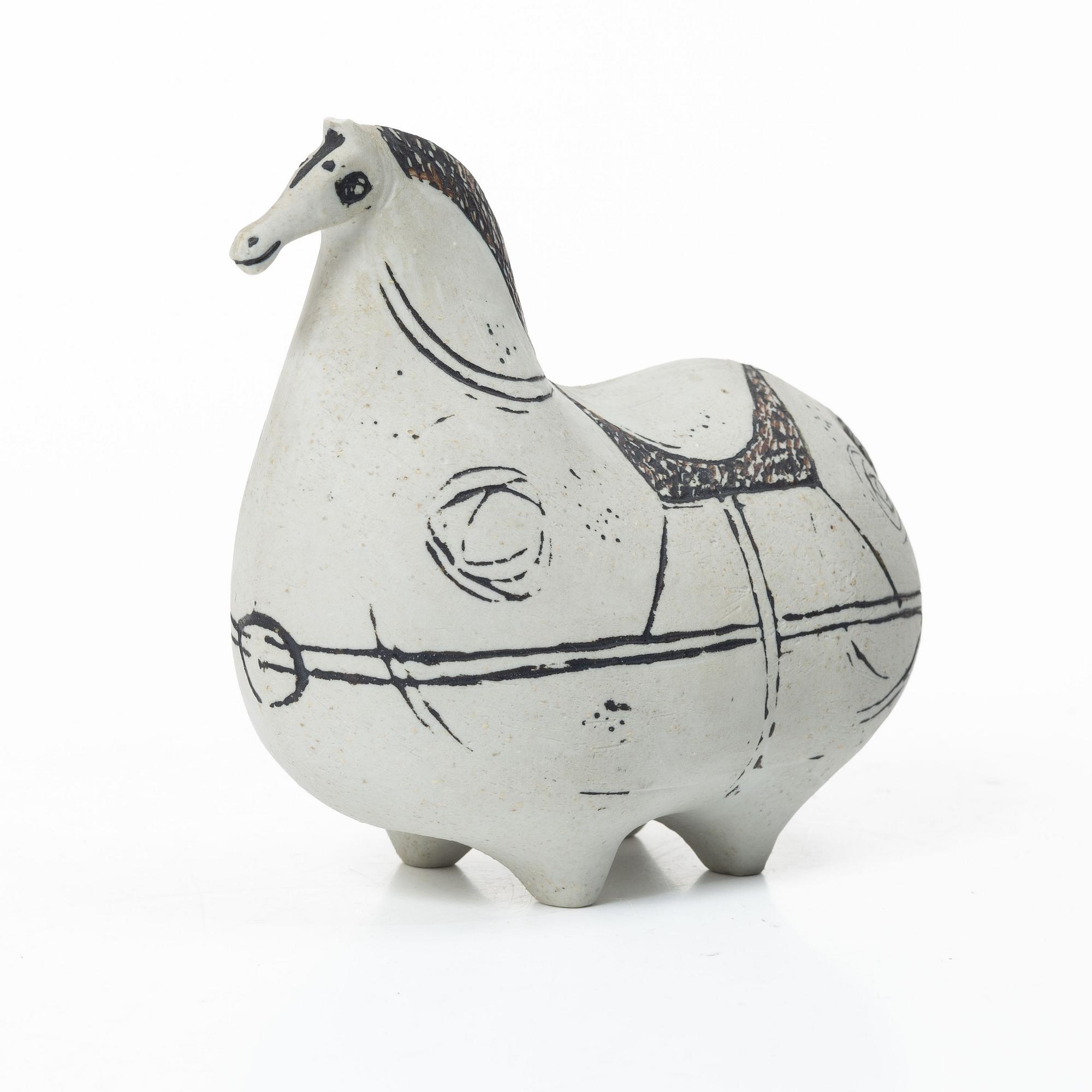 Stig Lindberg, A stoneware sculpture, “Springare”, signed Stig L, with the studio hand, Gustavsberg, 1950s.