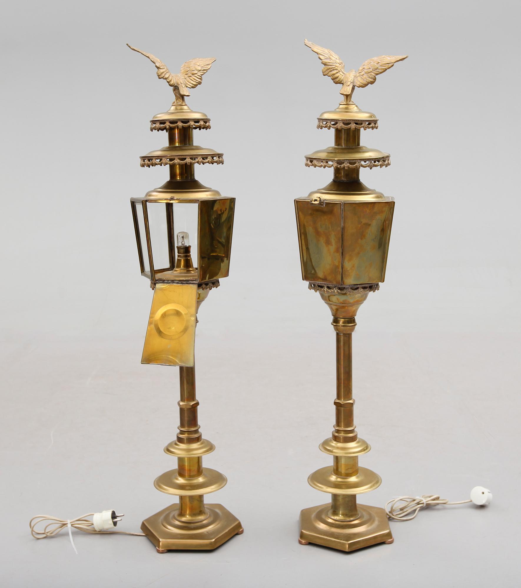 VAGNSLYKTOR, 1 par, mässing, 1900-talets första hälft.