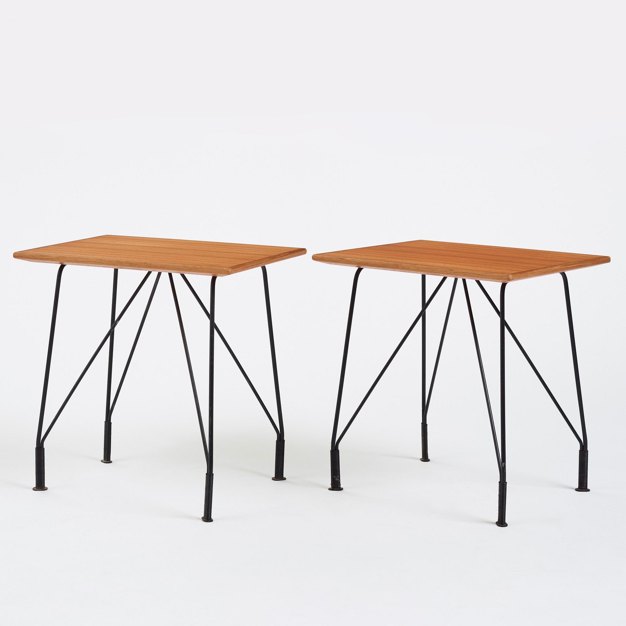 Hans-Agne Jakobsson, a pair of side tables, model "S 608", Hans-Agne Jakobsson AB Åhus/Markaryd, 1950s.