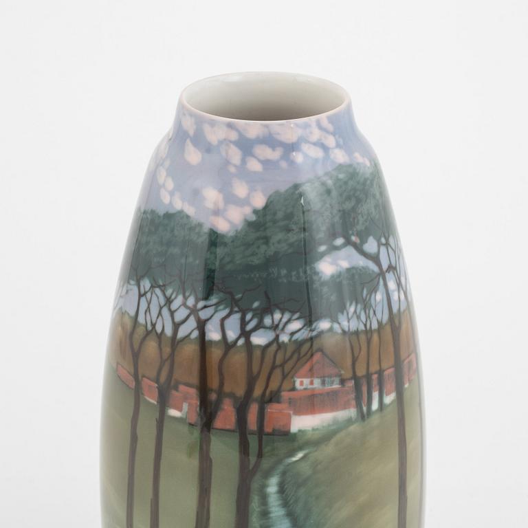 Nils Emil Lundström, a porcelain vase, Rörstrand, Sweden, Art Nouveau, 1910's-1920's.