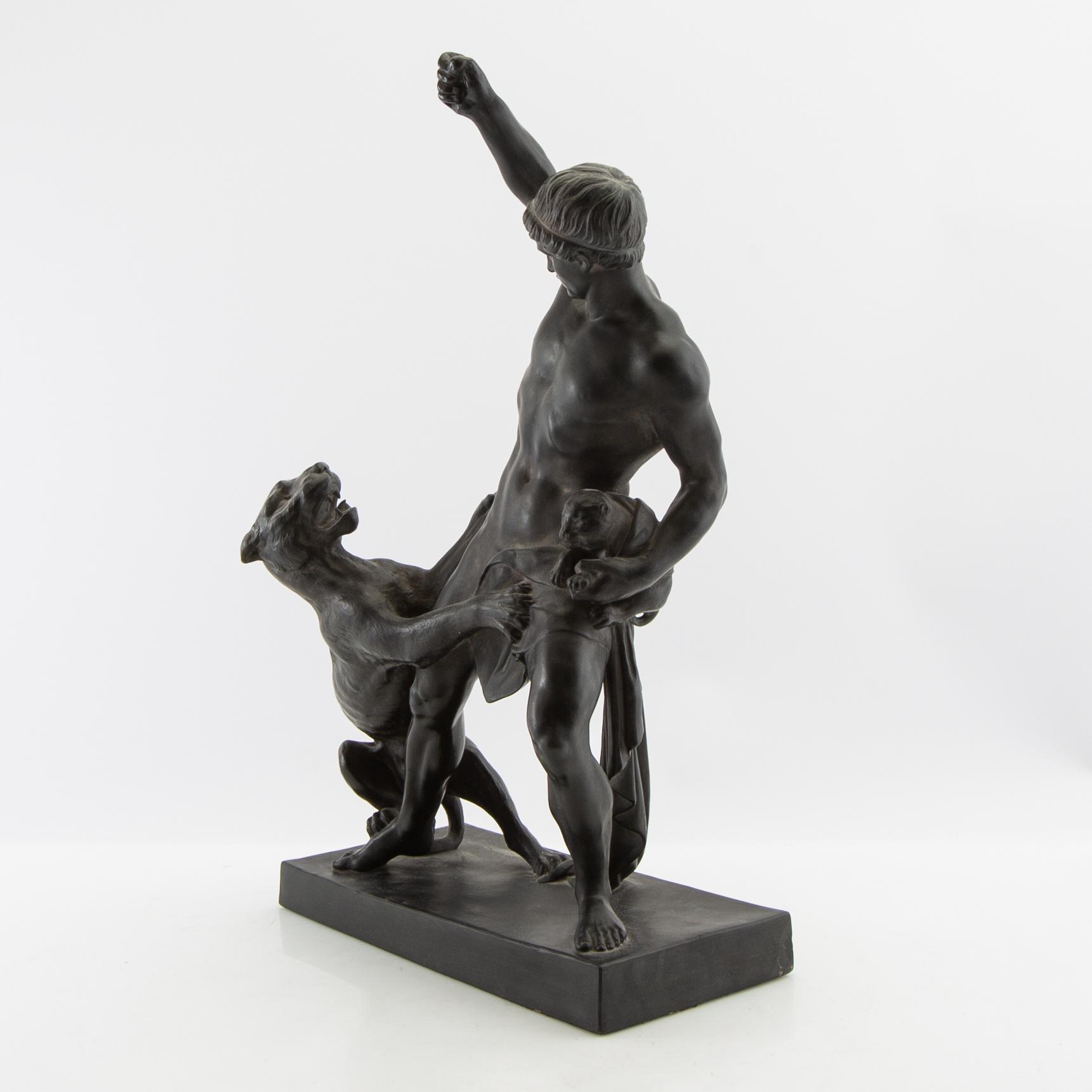 Jens Adolf Jerichau efter skulptur "Panterjägaren".