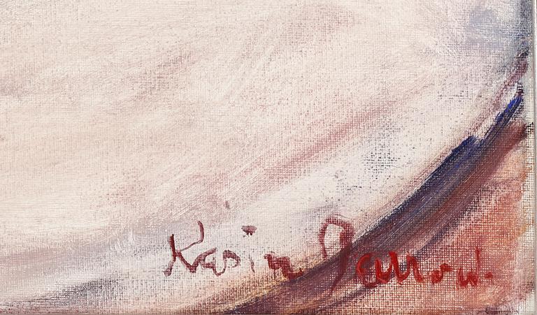KARIN PARROW, olja på duk, signerad.