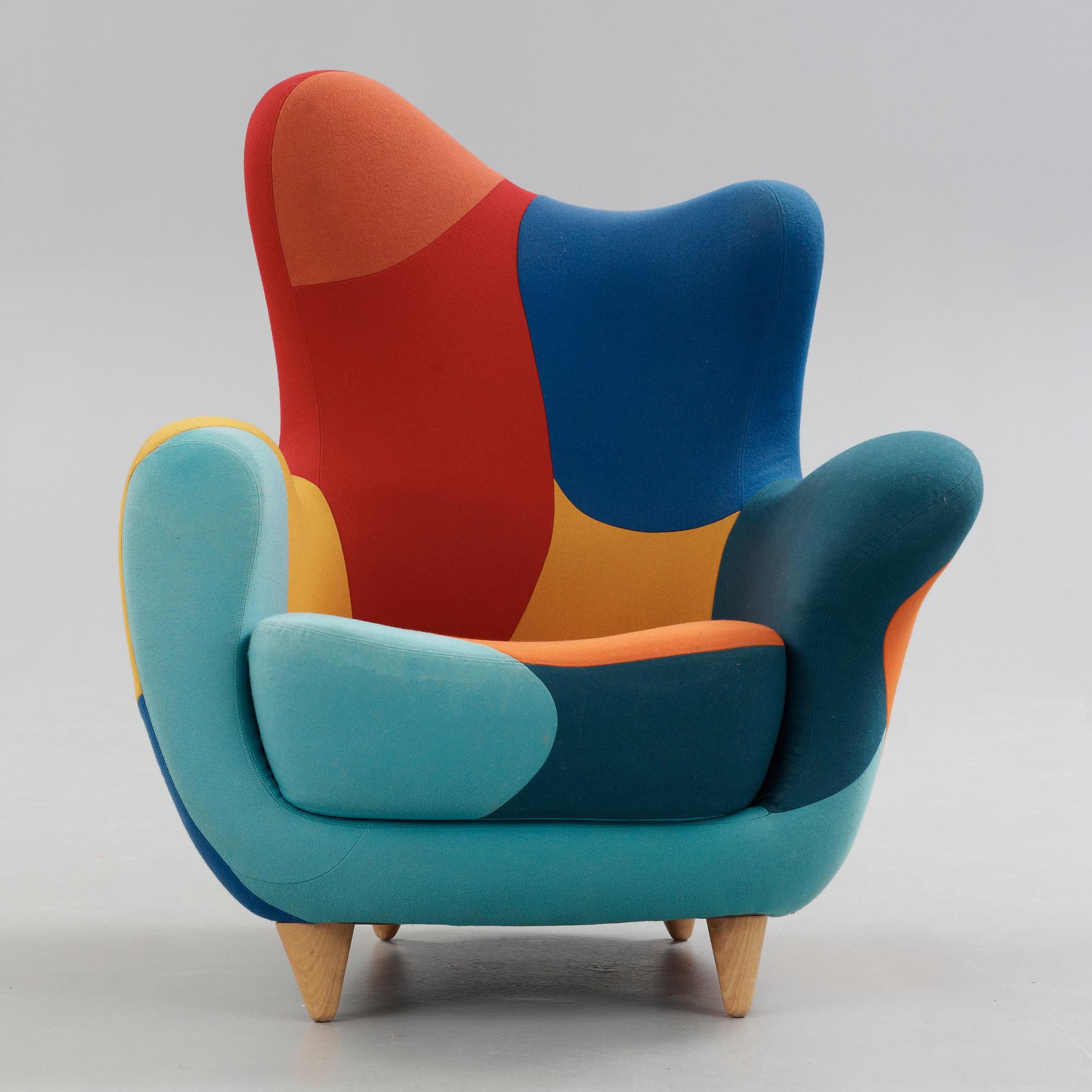 A Javier Mariscal 'Alessandra' armchair, Meubles Amorosos, Moroso, Italy post 1995.