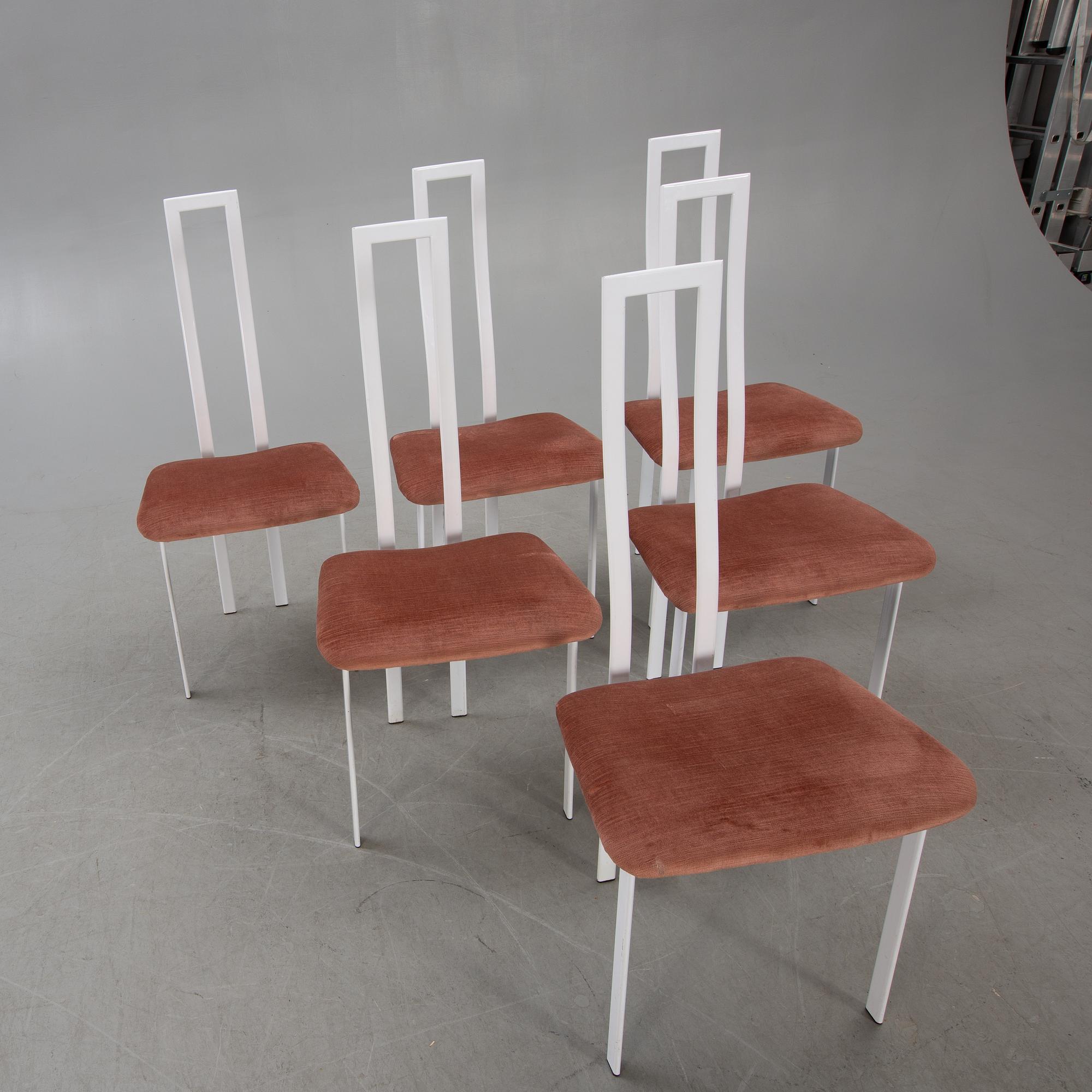 Chairs, 6 pcs, Cattelan Italia, 1980s.