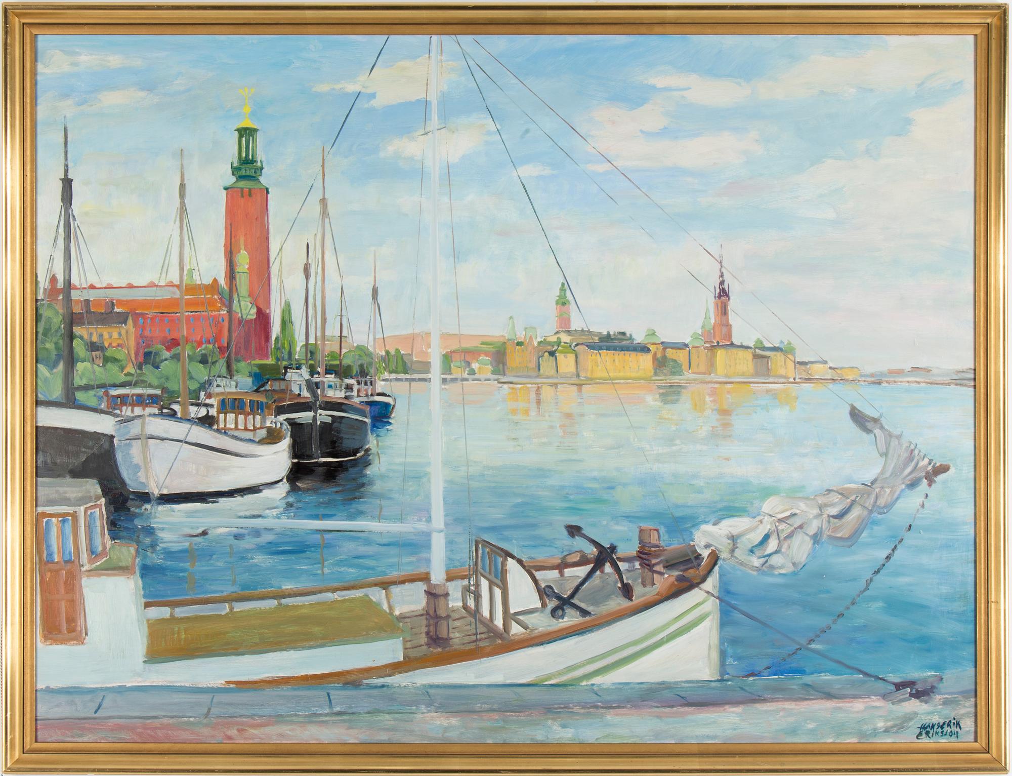 HANS-ERIK ERIKSSON, oil on panel, signed Hans-Erik Eriksson.
