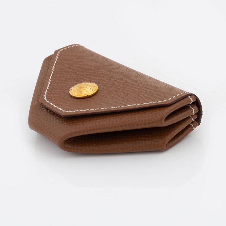 Hermès, a whisky epsom leather coin purse, 1993.