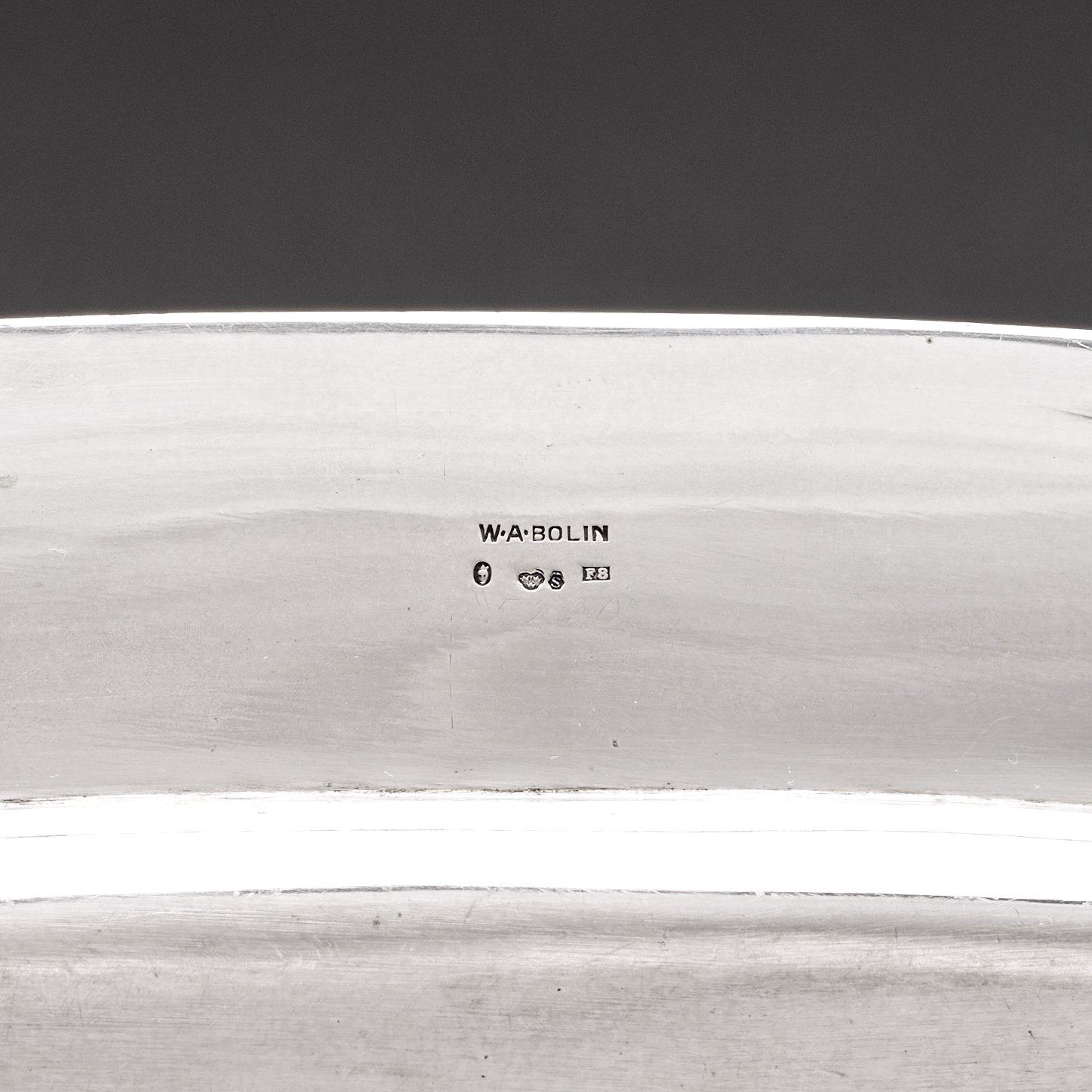 W.A Bolin, a silver serving dish, Stockholm 1932.