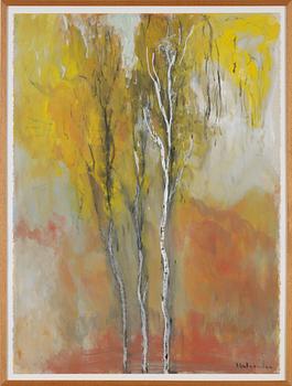 Ruben Heleander, gouache, signed.
