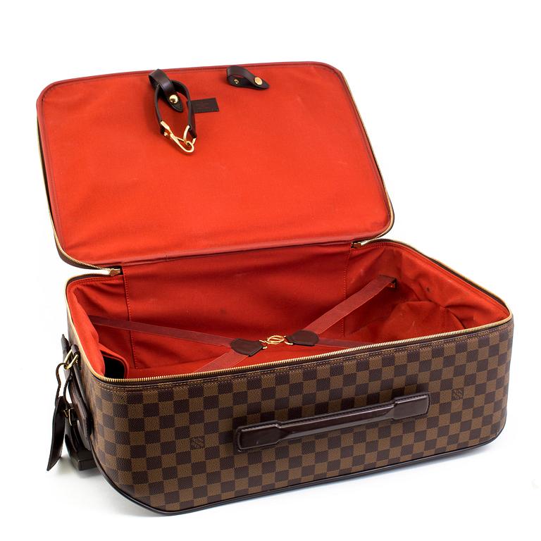 LOUIS VUITTON,  "Pégase 60" Damier, carry on suitcase on wheels.