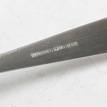 Jacob Ängman, A 96-piece silver flat ware set, 'Rosenholm', GAB & Mema, Sweden, 1996-2014.