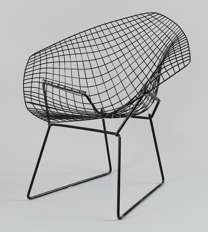 FÅTÖLJ, "Diamond chair", formgiven av Harry Bertoia.