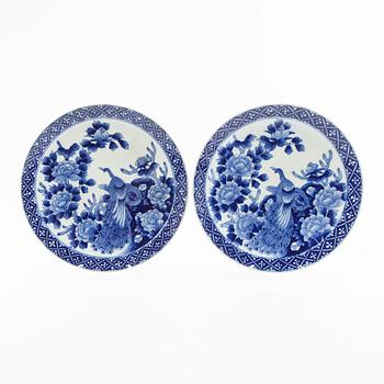 Plates a pair Japan early 20th century porcelain.