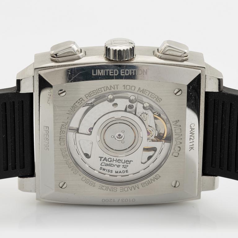 Tag Heuer, Monaco, "Monaco Grand Prix", wristwatch, 39 mm.