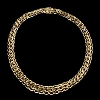 COLLIER, 18k guld. Tyskland, 1900-talets andra hälft. Vikt 49,8g.