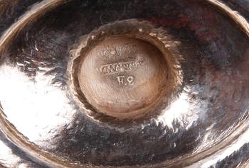 SOCKERSKÅL, silver, gustaviansk, Anders Brandt, Norrköping 1788.