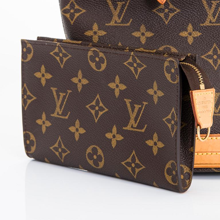 Louis Vuitton, laukku, "Petit Bucket", sekä pochette.