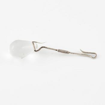 Vivianna Torun Bülow-Hübe, a silver necklace with three pendants, executed in her own workshop, Stockholm 1950's.