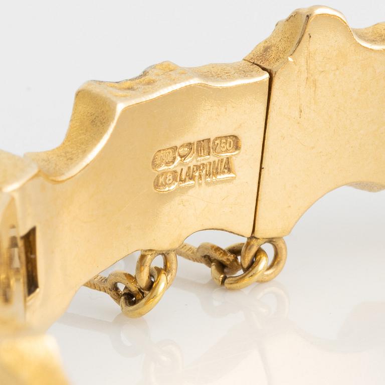 Björn Weckström, armband, "Alba", 18K guld och platina. Lapponia 1987.